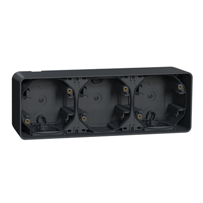 SCHNEIDER MUREVA STYL – Boite 3 postes horizontale gris ip55 – MUR37713