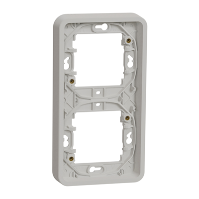 SCHNEIDER MUREVA STYL – Cadre 2 postes vertical encastrée blanc ip55 – MUR39151